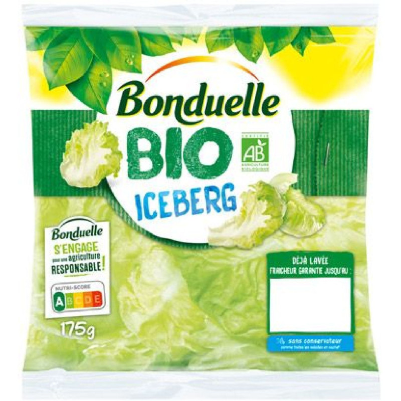 BIO SALADE ICEBERG BONDUELLE F 6X175G